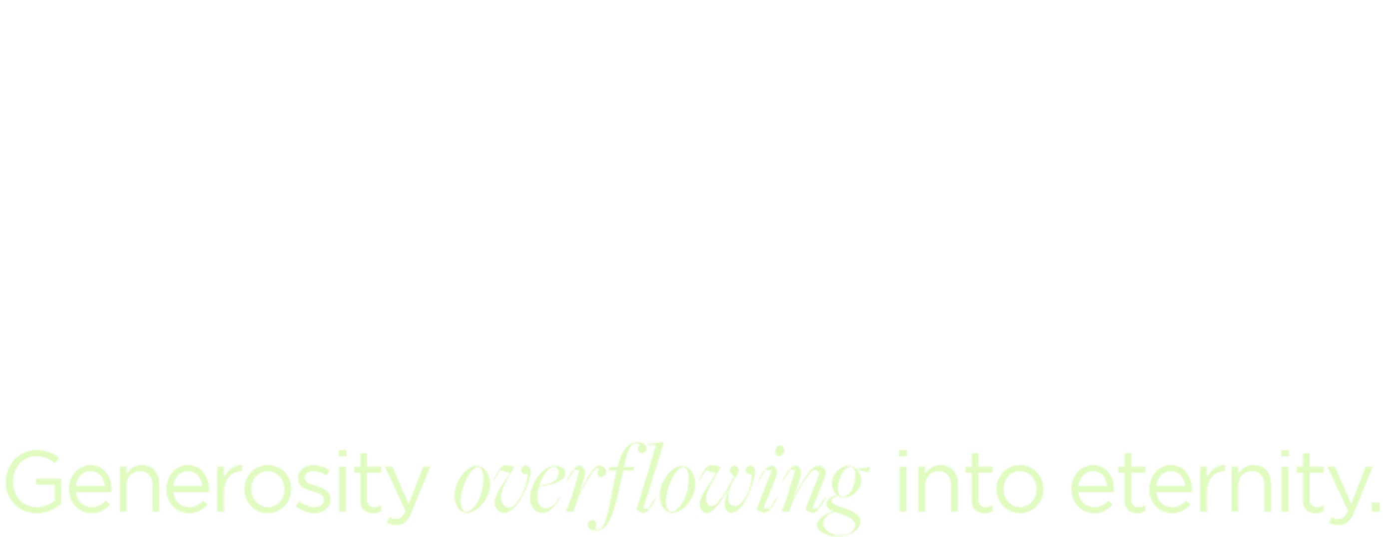 Making Waves 2026: Generosity Overflowing Into Eternity